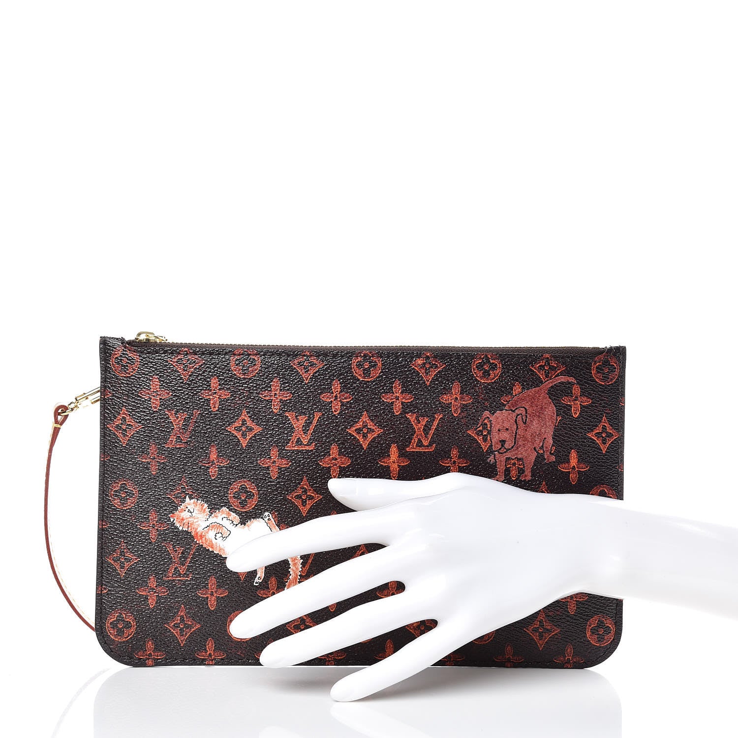 Louis Vuitton Catogram Neverfull MM GM Pochette Marron 2 of 7