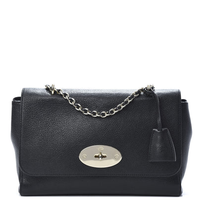Mulberry Glossy Goatskin Medium Lily Black 1 of 11