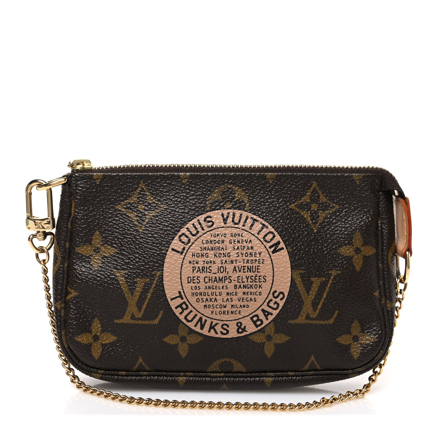 Monogram Complice Trunks and Bags Mini Pochette Accessories Beige