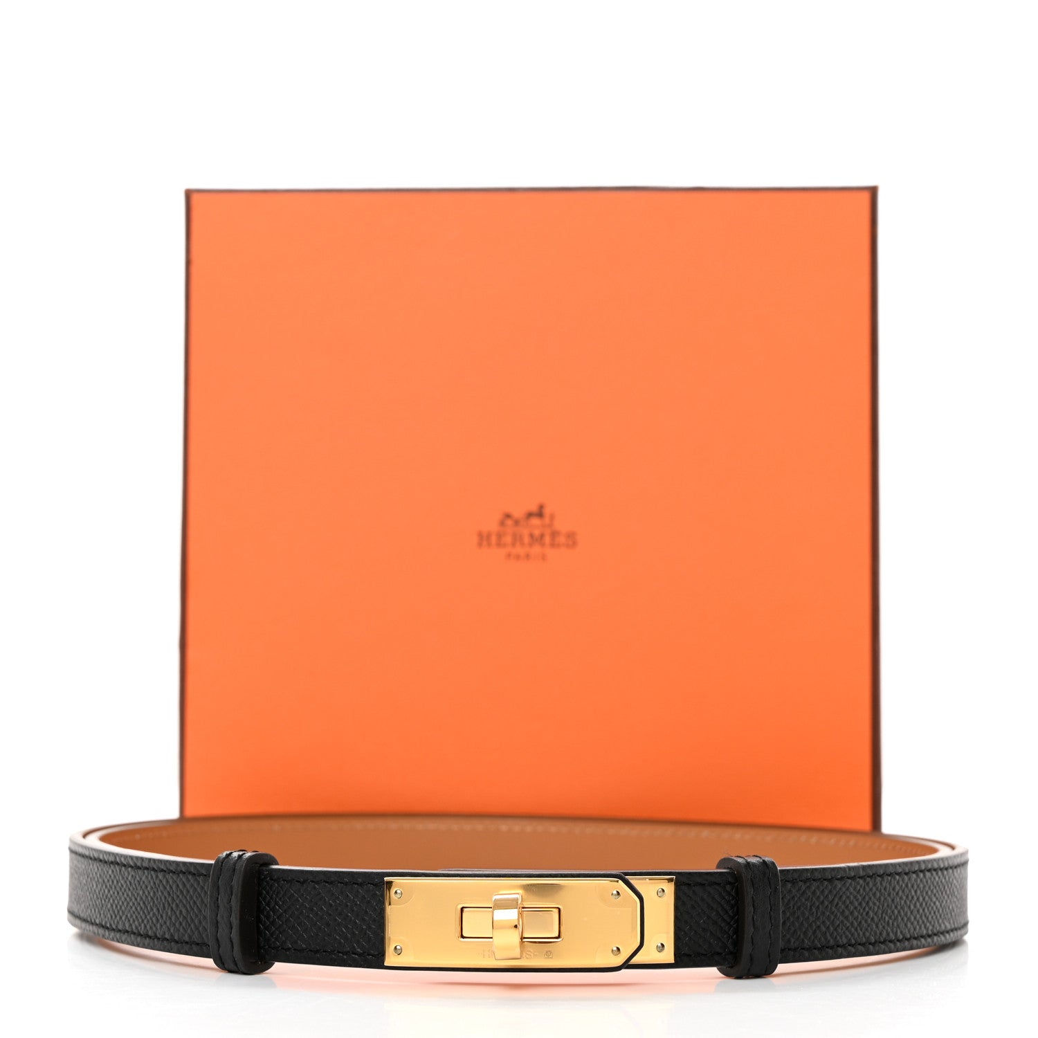 Hermes Epsom Kelly Belt Black 3 of 4