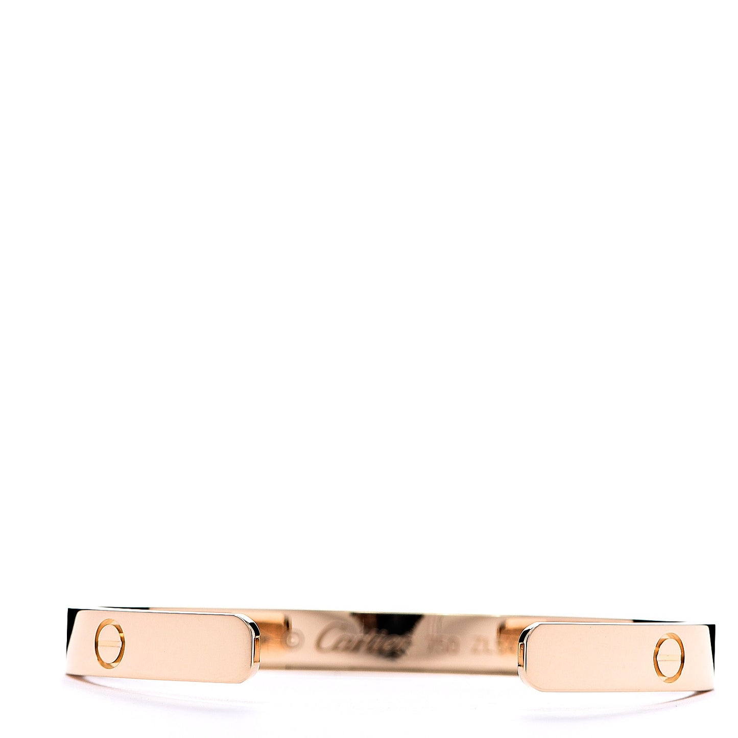 18K Yellow Gold LOVE Cuff Bracelet 16