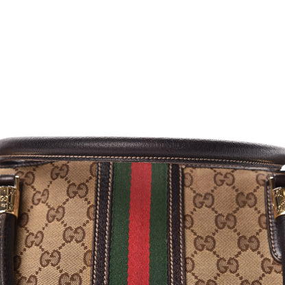 Gucci Monogram Web Tote Brown 18 of 27