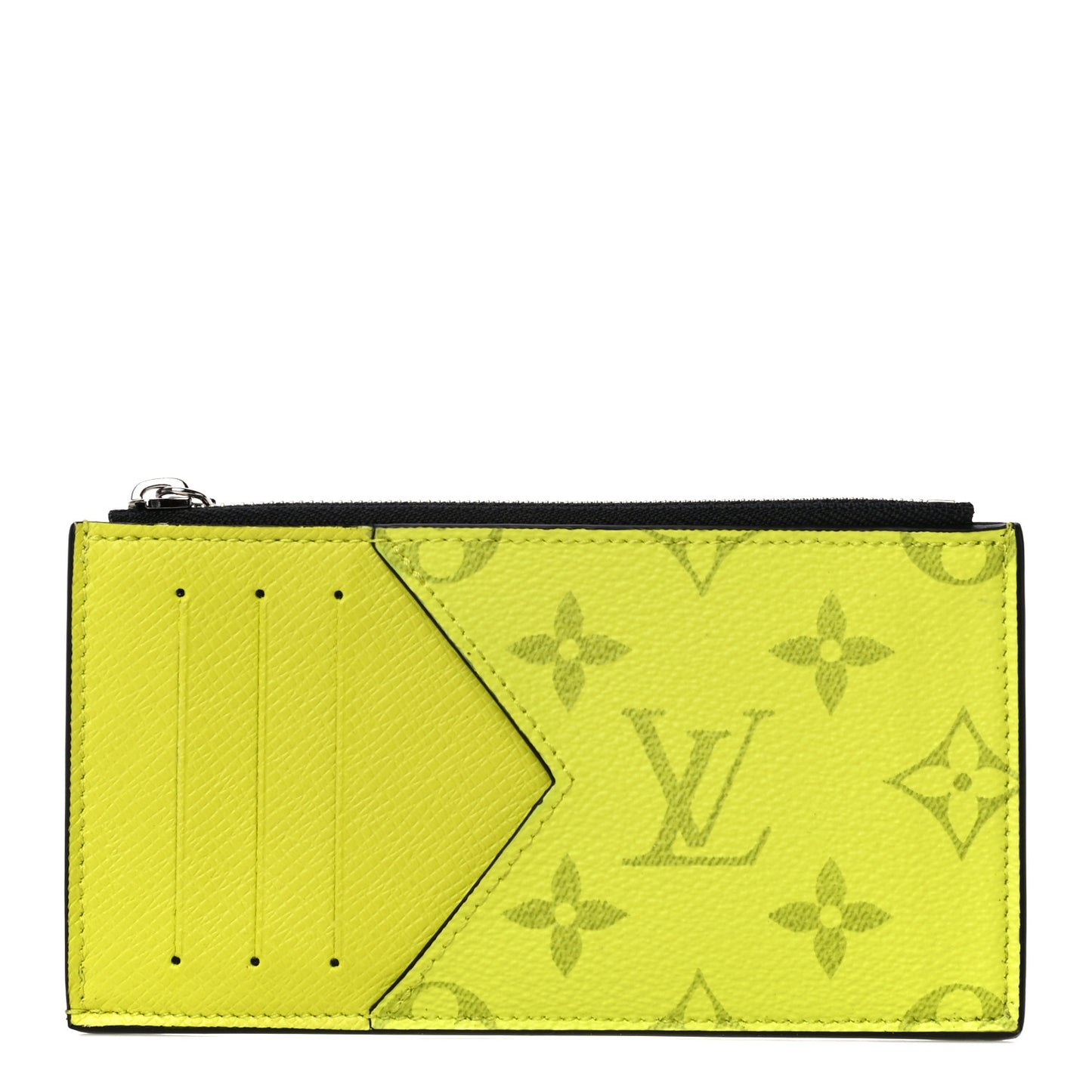 Monogram Taiga Coin Card Holder Yellow