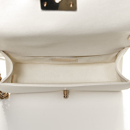Chanel Caviar Quilted Medium Boy Flap White 4 of 10
