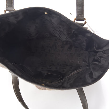 Gucci Crystal Monogram Full Moon Tote Brown 5 of 9