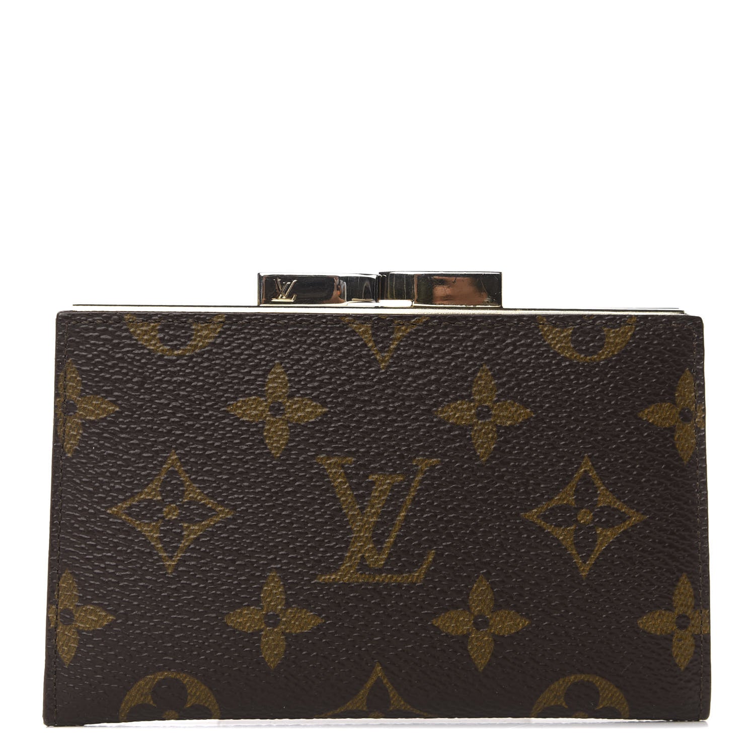 Louis Vuitton Monogram French Kiss Lock Coin Purse 1 of 8