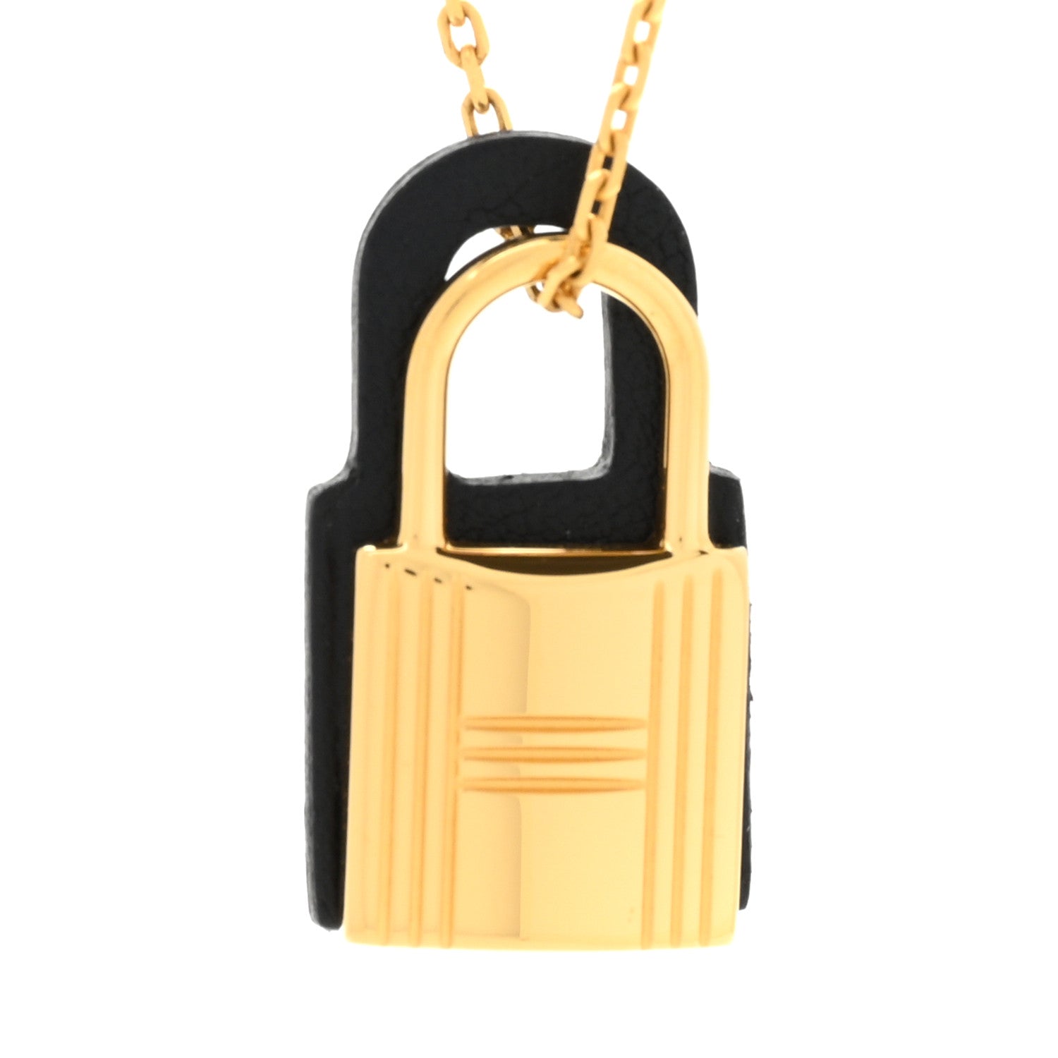 Hermes Swift Small O'Kelly Pendant Necklace Black 4 of 7