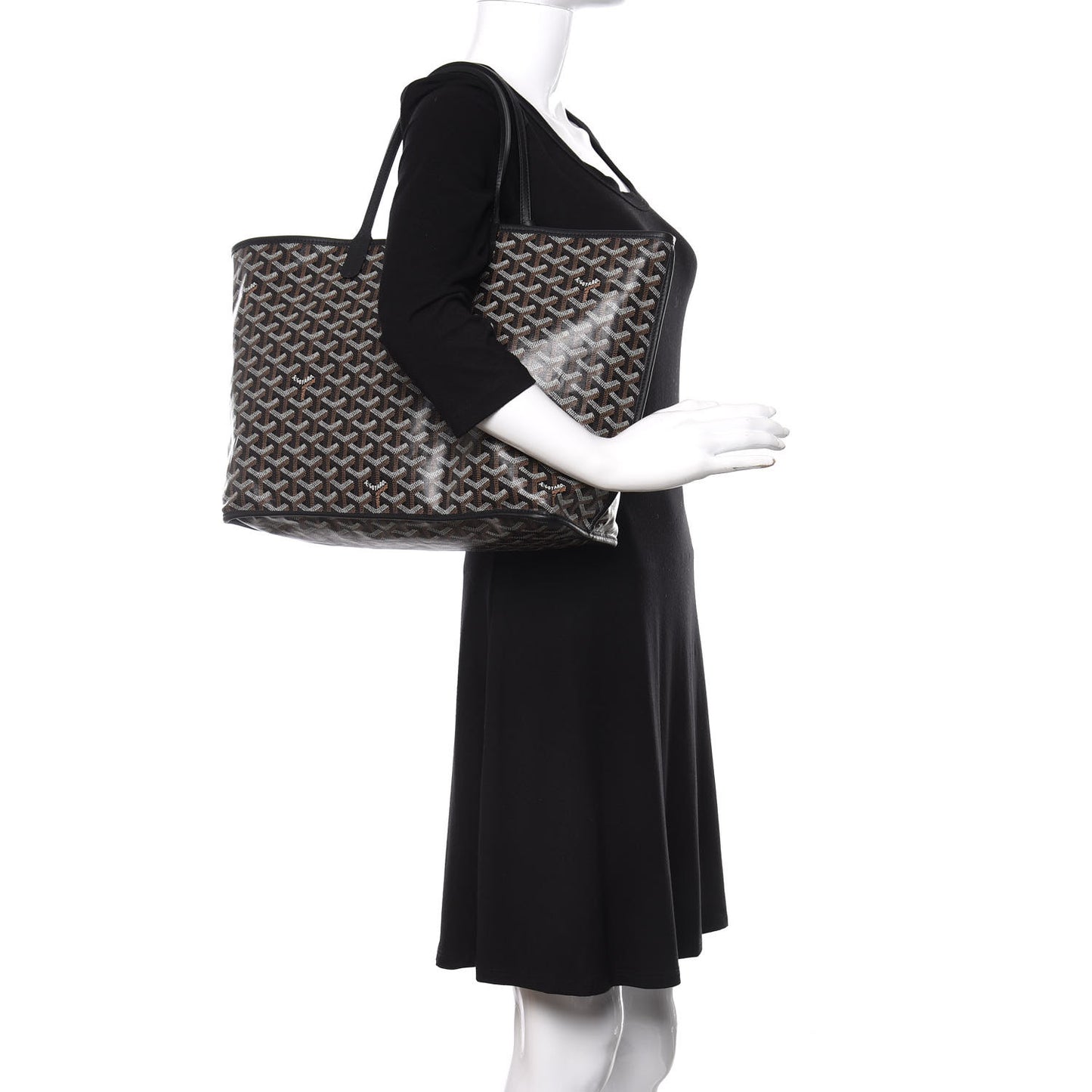 Goyardine Reversible Anjou PM Black