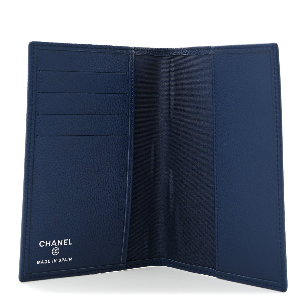Chanel Calfskin Passport Holder Navy 5 of 8