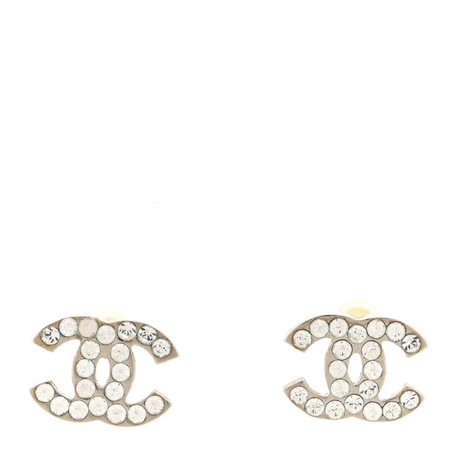 Crystal Mini Timeless CC Earrings Silver