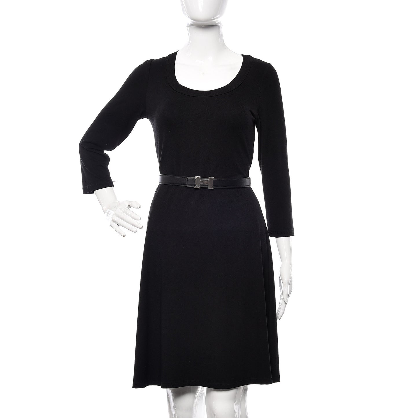 Swift Epsom 24mm Constance H Belt 85 Black Gold