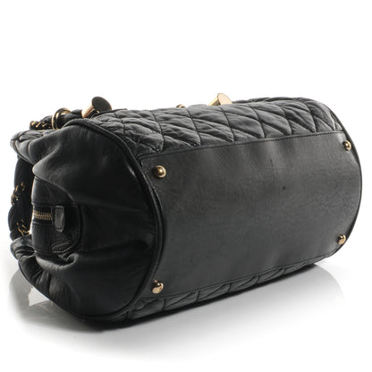 Chanel Distressed Lambskin Lady Braid Bowler Black 4 of 7