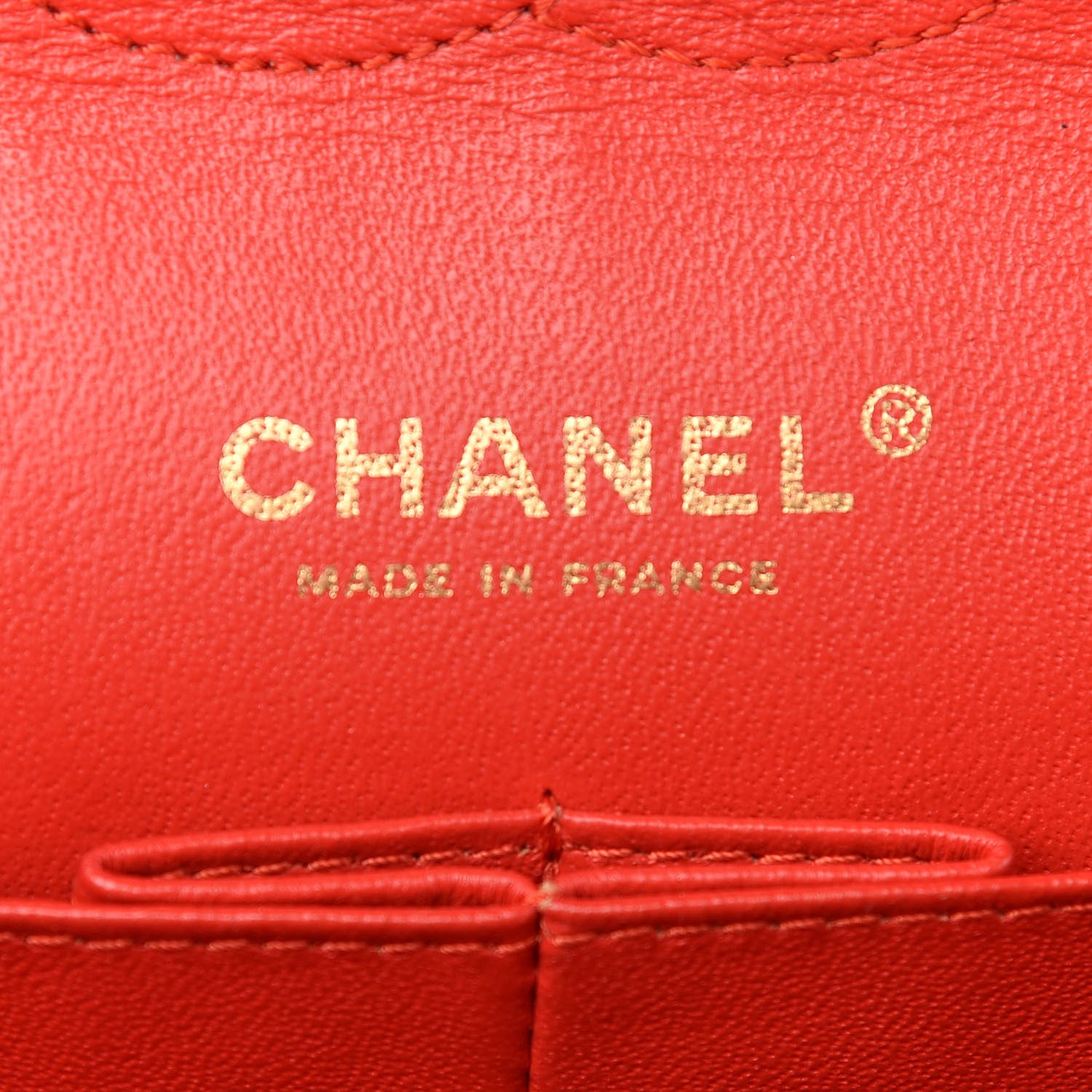 Chanel Lambskin Quilted Medium Double Flap Red 6 of 10