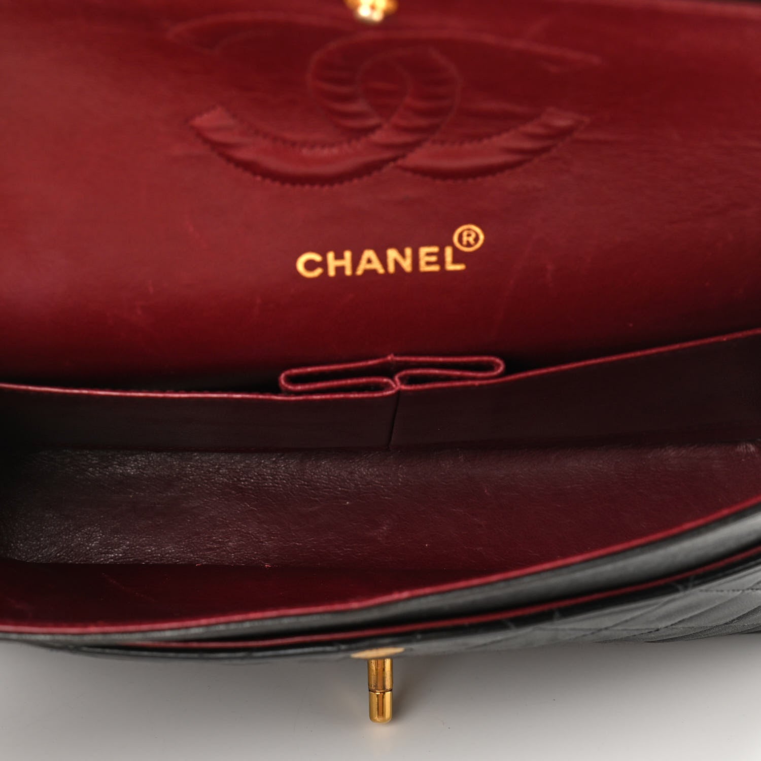 Chanel Lambskin Quilted Medium Double Flap Black 5 of 10
