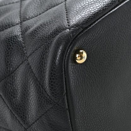 Chanel Caviar Quilted CC Timeless Soft Tote Black 8 of 11