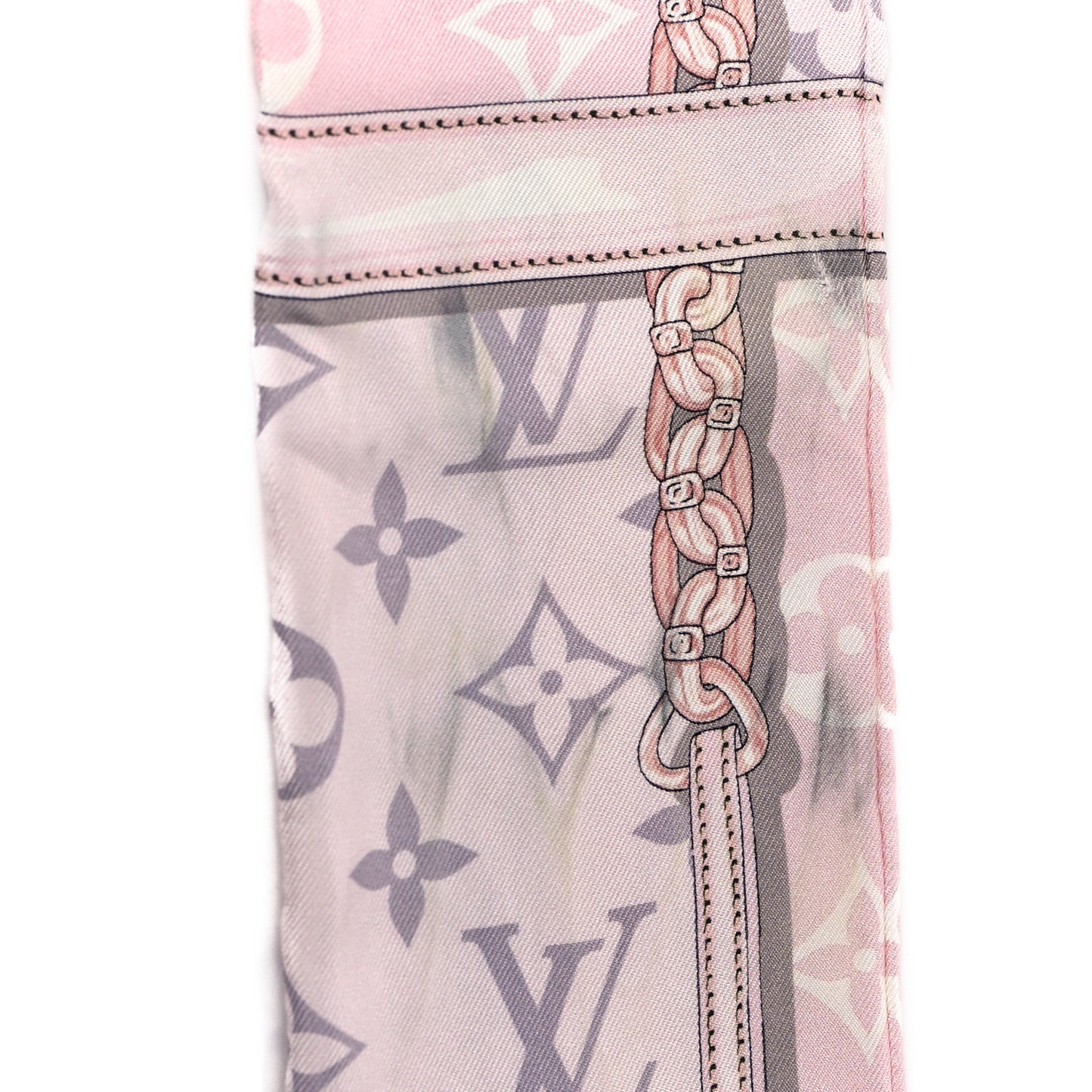 Silk Monogram Confidential Bandeau Light Pink