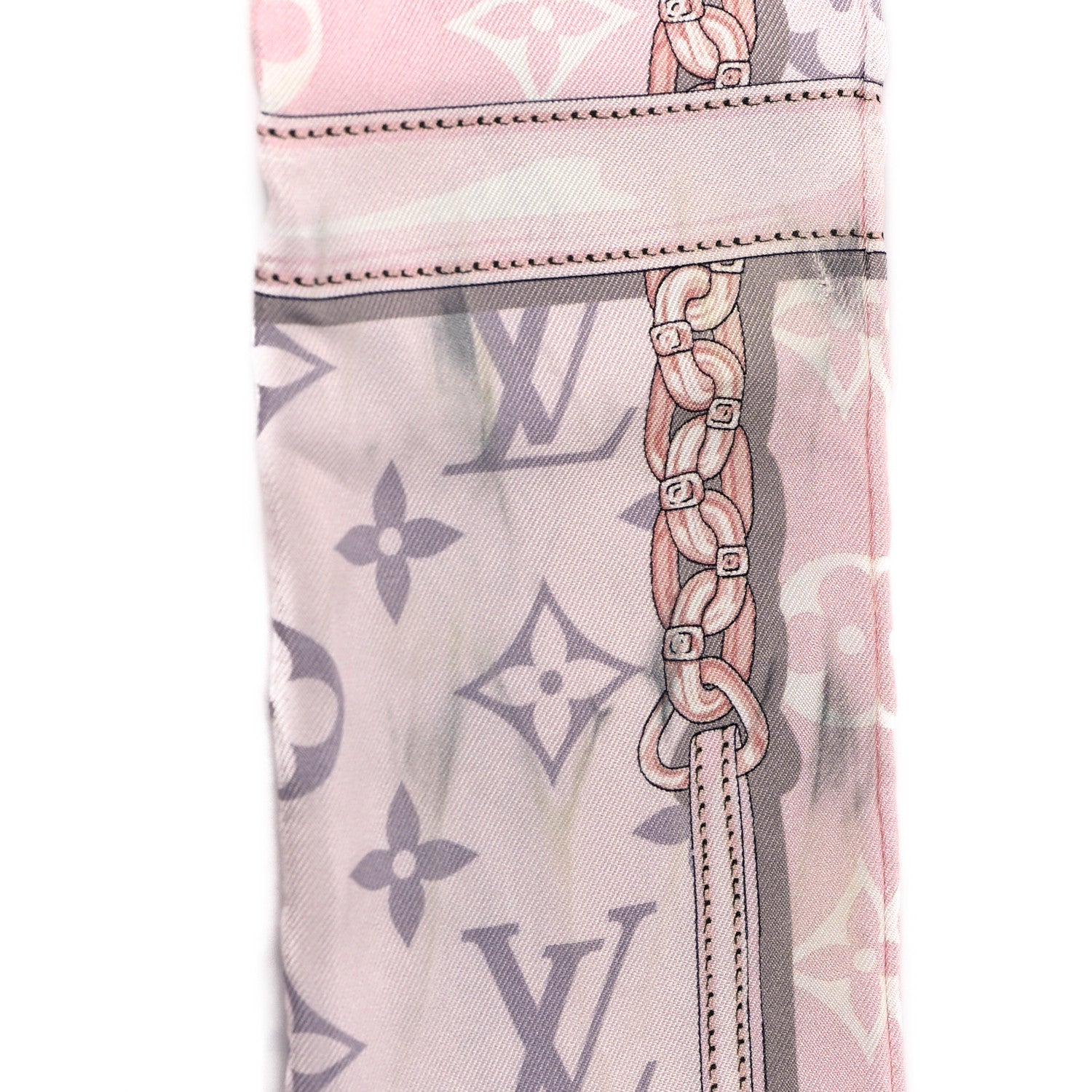 Louis Vuitton Silk Monogram Confidential Bandeau Light Pink 5 of 5