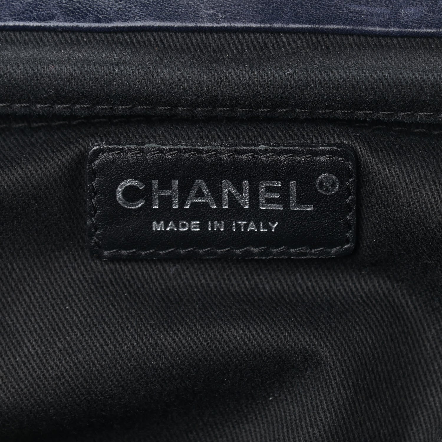 Chanel Lambskin Quilted Ritz Flap Bag Navy 6 of 10