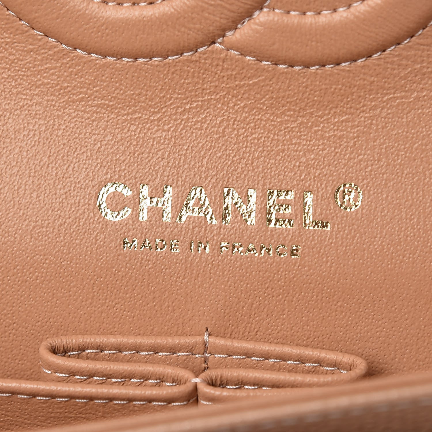 Chanel Caviar Quilted Medium Double Flap Beige 8 of 11