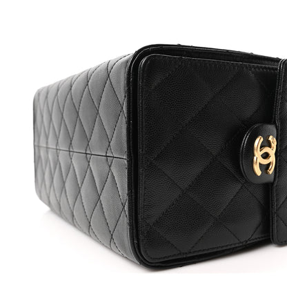 Chanel Caviar Quilted Small Chanel 25 Handbag Black 10 of 11