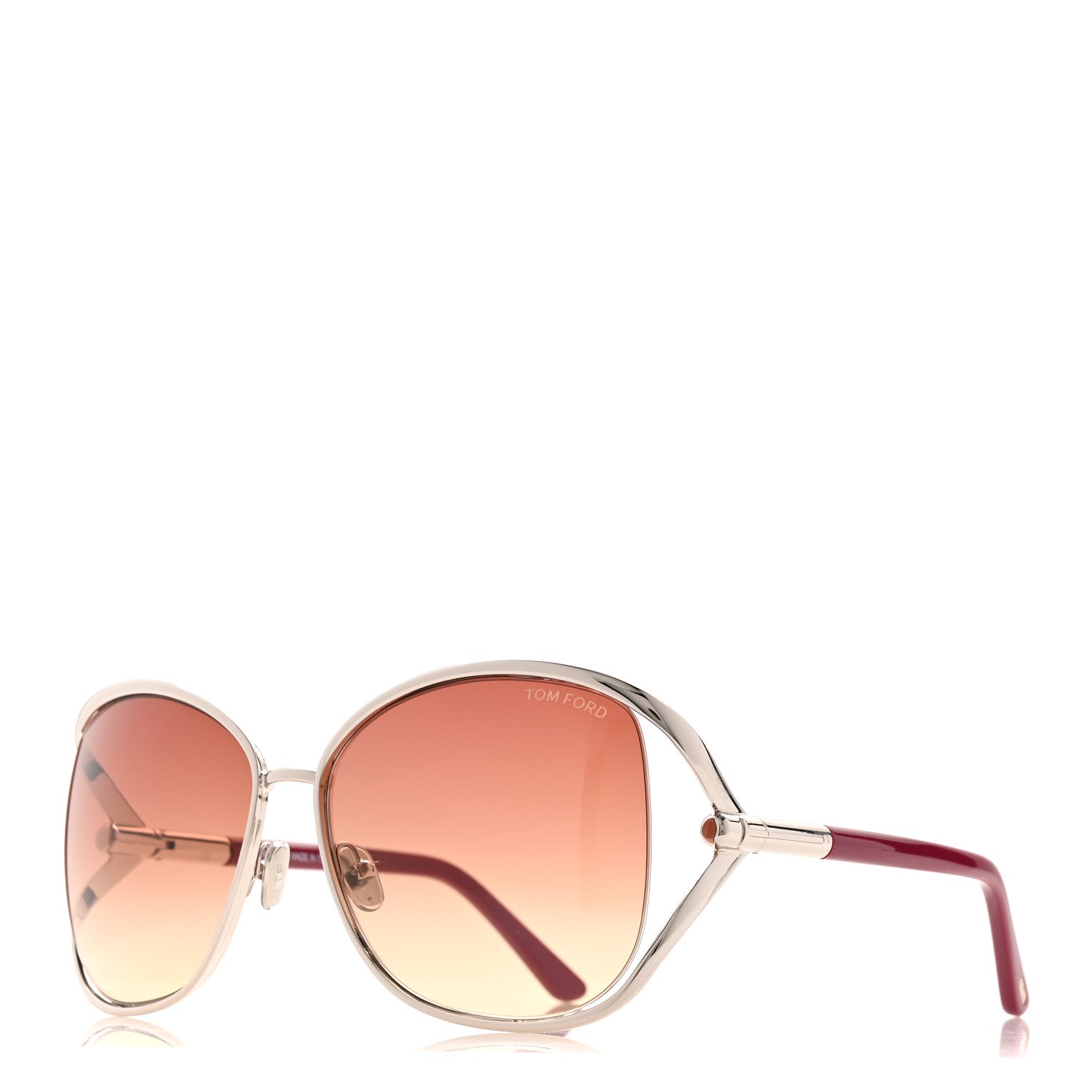Tom Ford Metal Marta Sunglasses TF1091 Pink 1 of 9