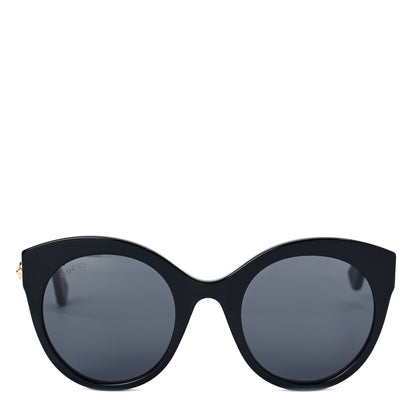 Gucci Round GG Sunglasses GG0028S Black 2 of 7