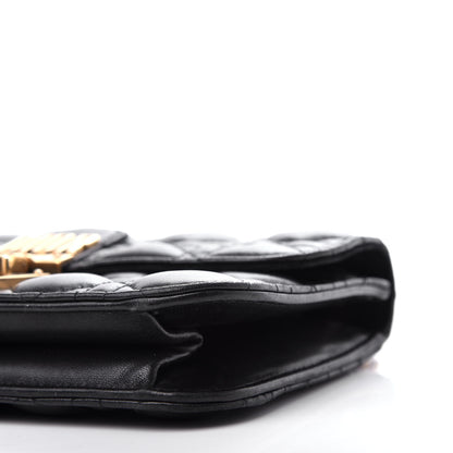 Christian Dior Lambskin Cannage Small Dioraddict Flap Bag Black 9 of 11