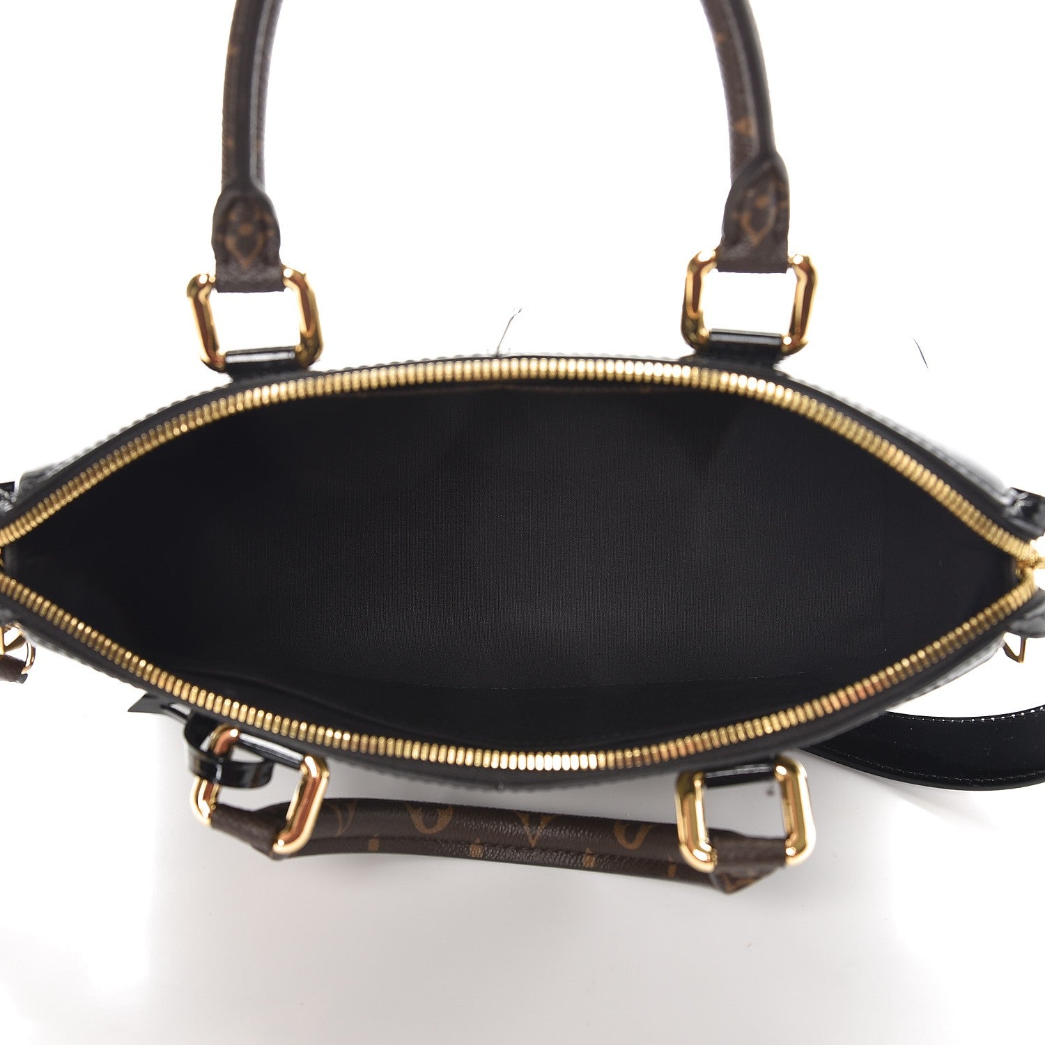 Louis Vuitton Patent Calfskin Miroir Tote Black 5 of 6