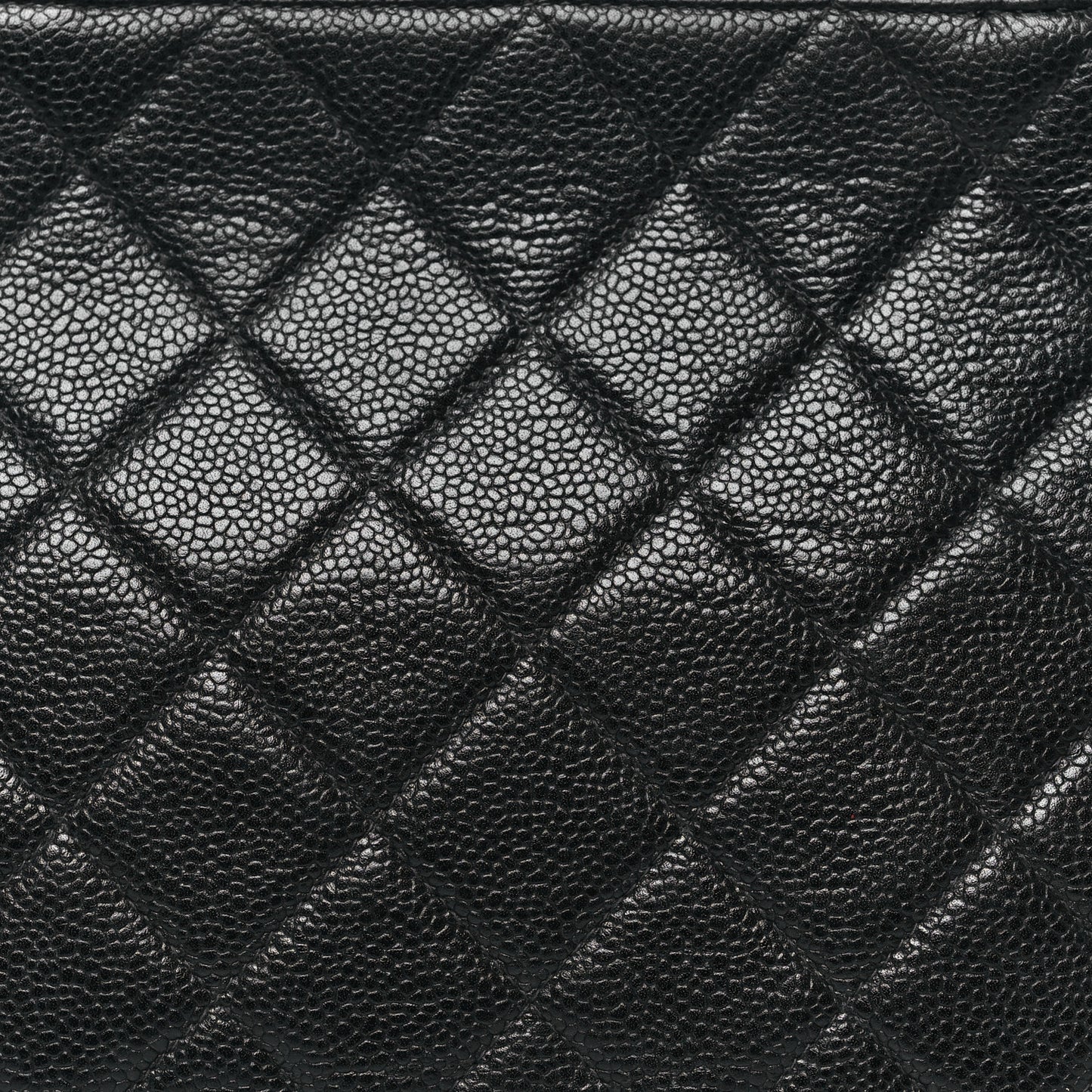 Caviar Quilted Frame Shoulder Bag Black