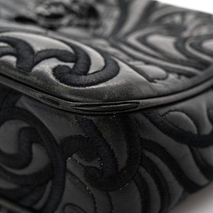 Versace Nappa Embroidered Baroque Palazzo Camera Bag Black 11 of 14