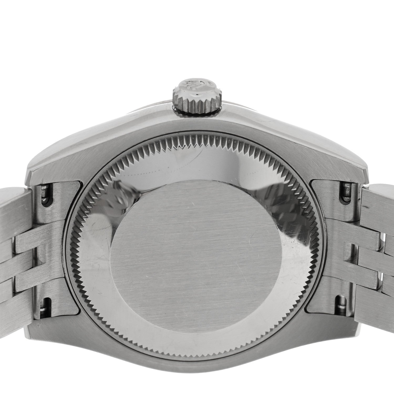 Rolex Stainless Steel 18K White Gold 31mm Oyster Perpetual Datejust Watch Black 178274 4 of 5