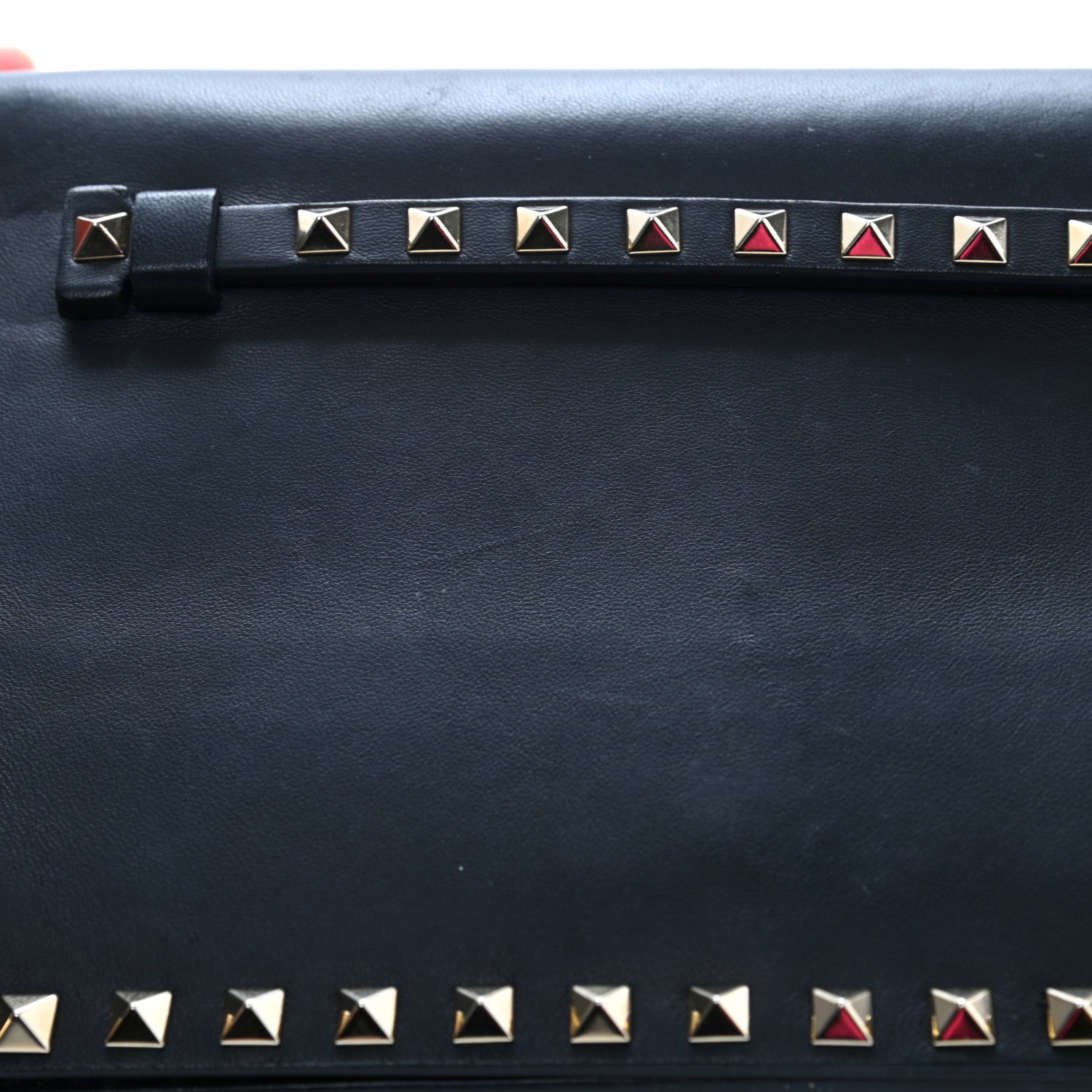Valentino Garavani Nappa Rockstud Wristlet Clutch Black 12 of 14