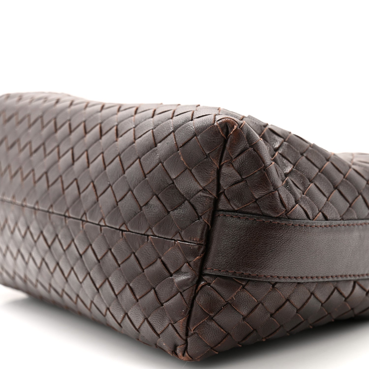 Bottega Veneta Nappa Intrecciato Large Cosmetic Case Ebano 10 of 12