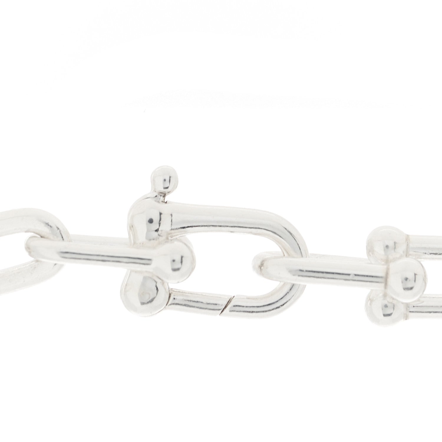 Tiffany Sterling Silver HardWear Graduated Link Necklace 3 of 4