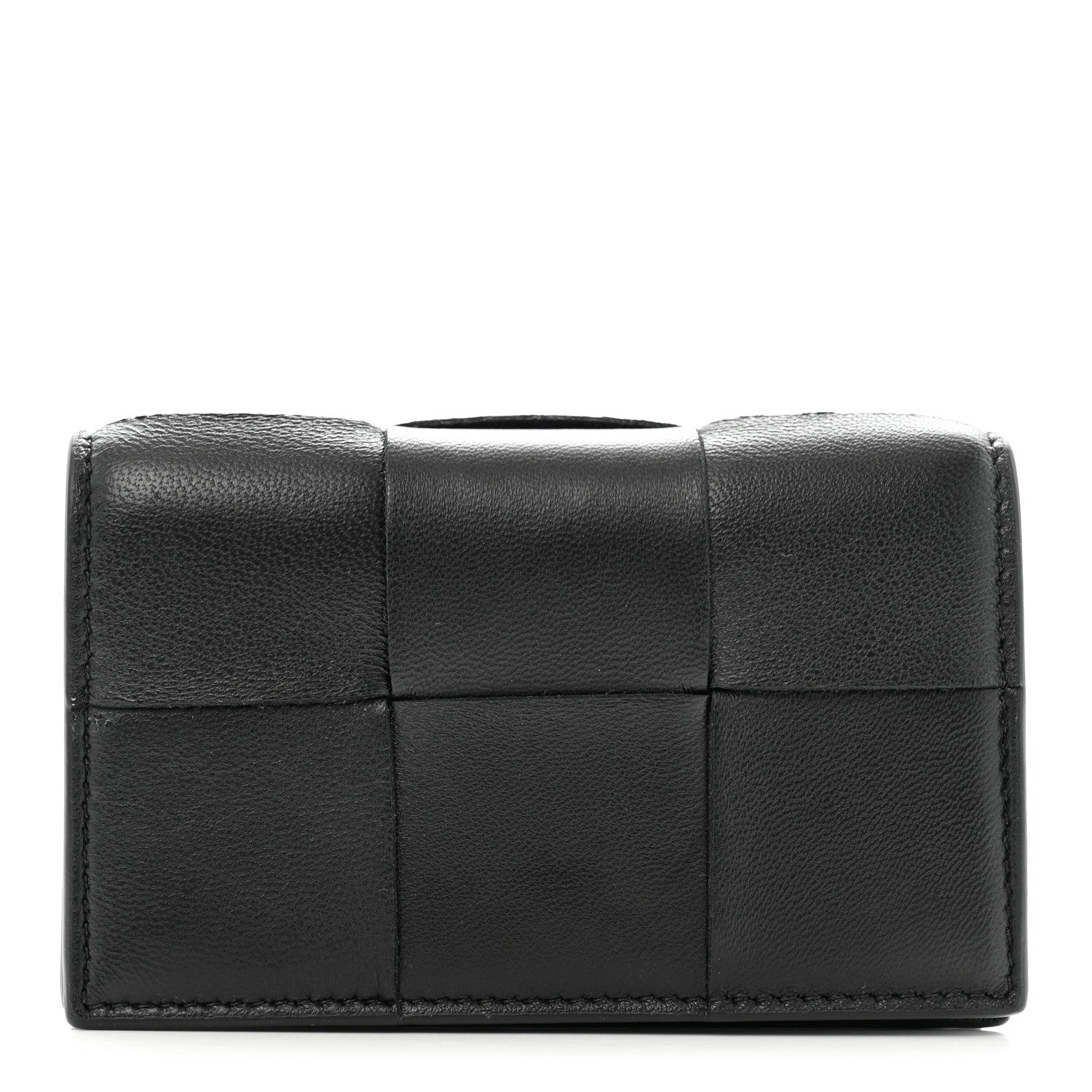 Bottega Veneta Nappa Maxi Intrecciato Card Holder Wallet Black 1 of 6