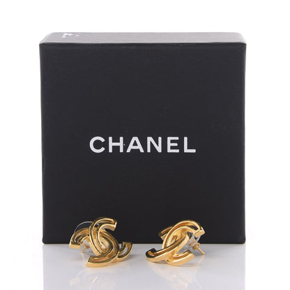 Chanel Metal Obazine CC Earrings Gold 5 of 5