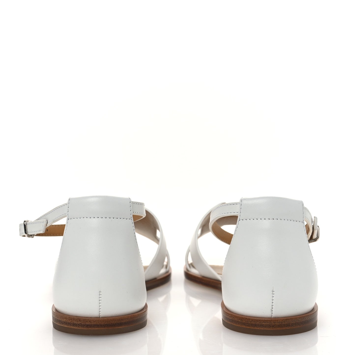 Calfskin Santorini Sandals 38 White