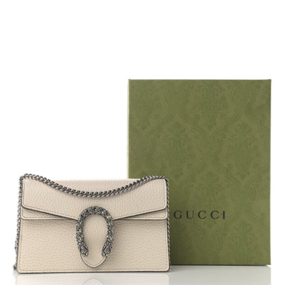 Gucci Dollar Calfskin Crystal Super Mini Dionysus Shoulder Bag Mystic White Black Diamond 11 of 11
