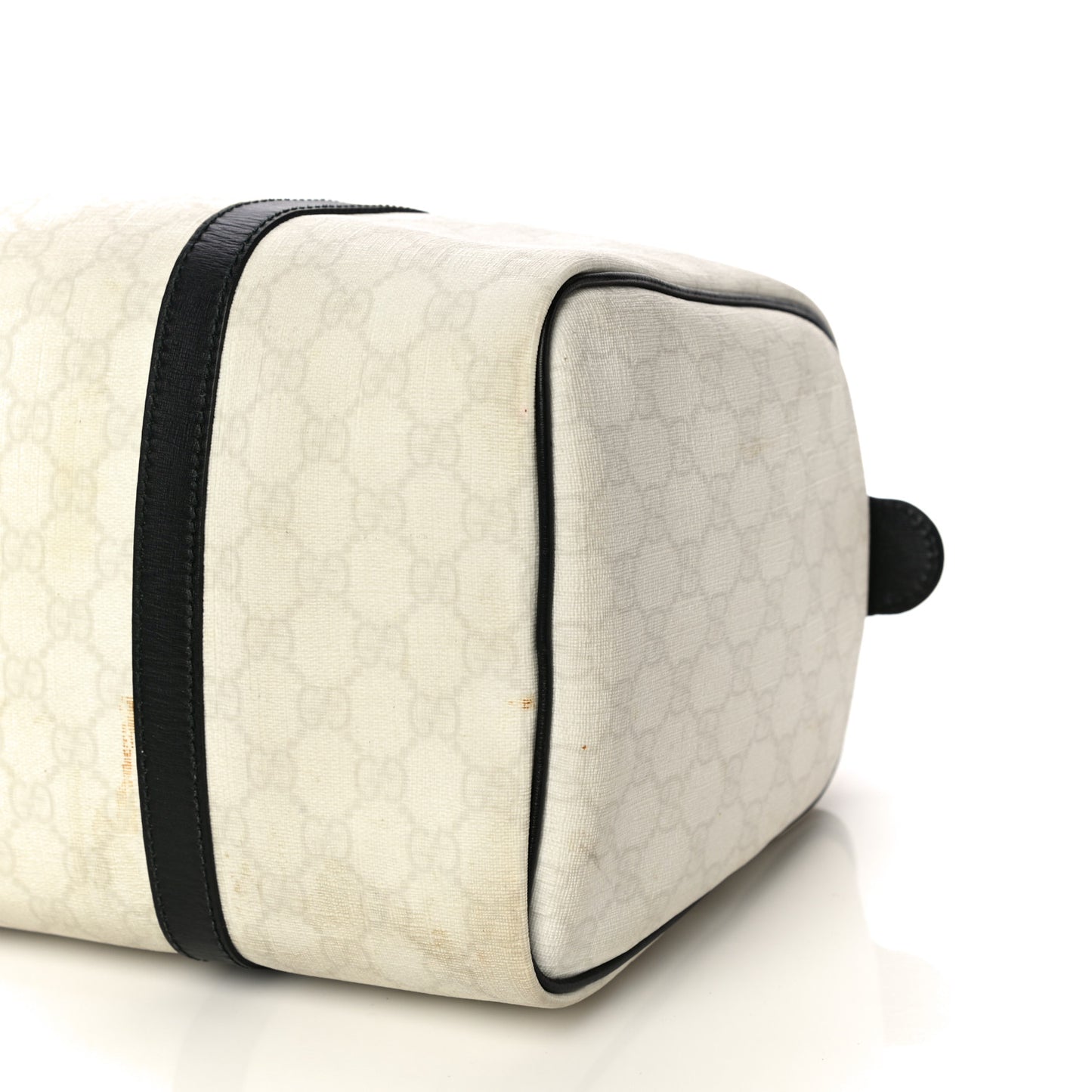 GG Plus Monogram Medium Joy Boston White Black