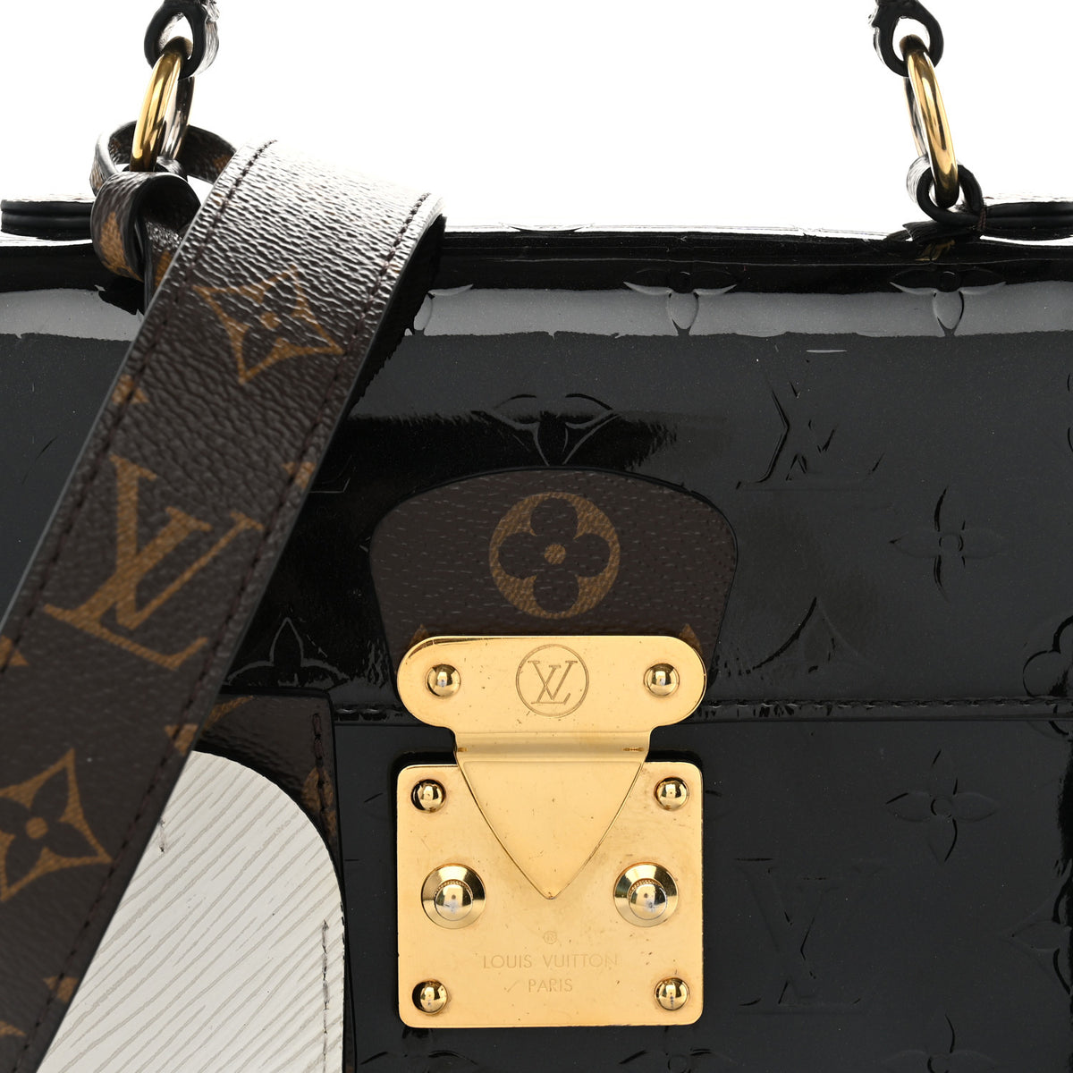 Louis Vuitton Vernis Epi Monogram Spring Street Black 7 of 9