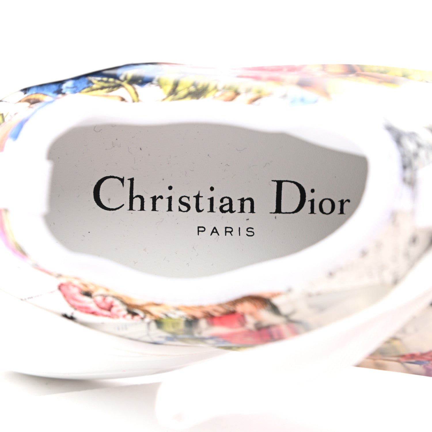 Christian Dior Neoprene Rubber Champetre Print Womens D-Connect Sneakers 35 White Multicolor 7 of 8
