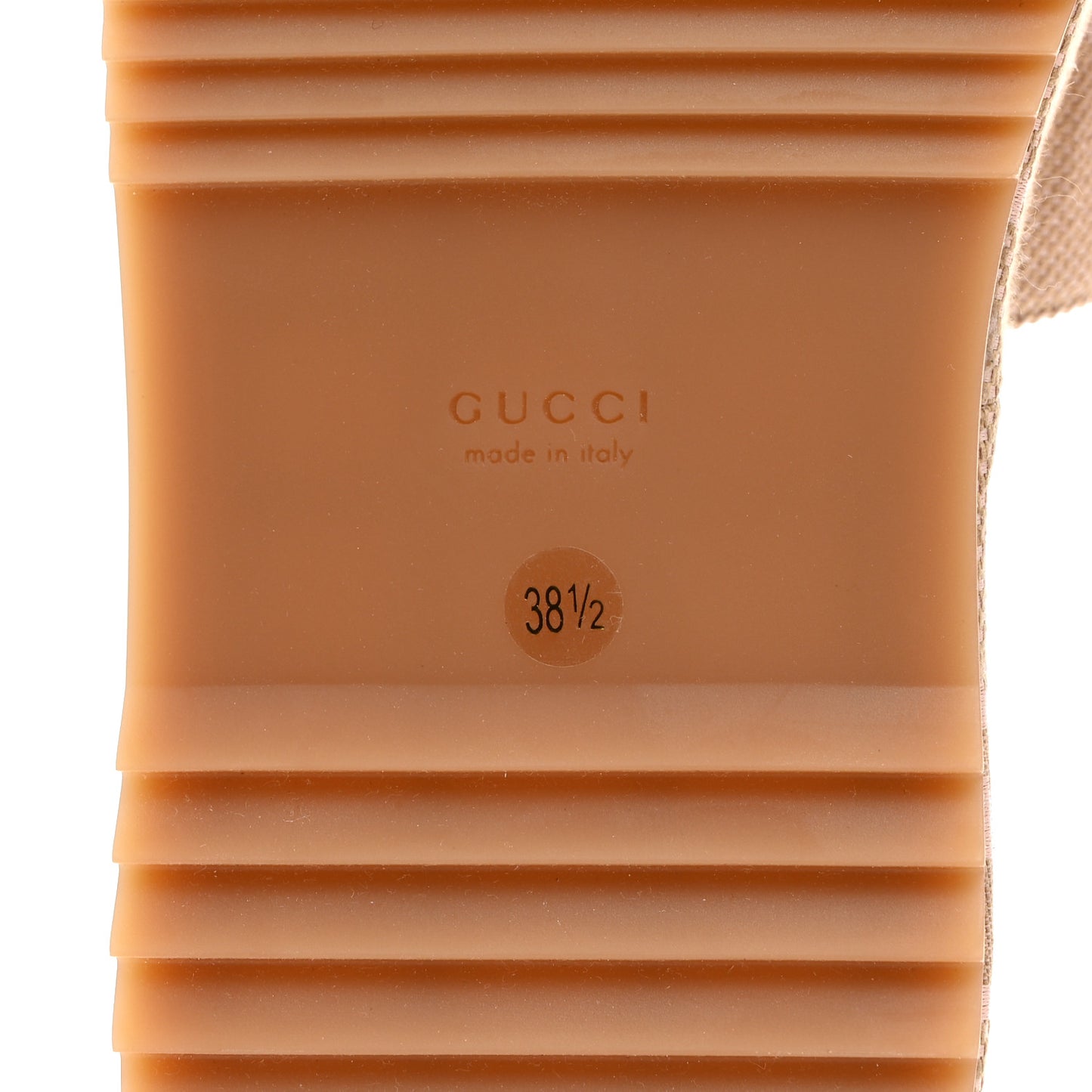 Monogram Jumbo GG Angelina Platform 55mm Slide Sandals 38.5 Beige Perfect Pink