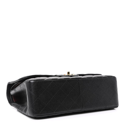 Chanel Caviar Quilted Jumbo Double Flap Black 4 of 9