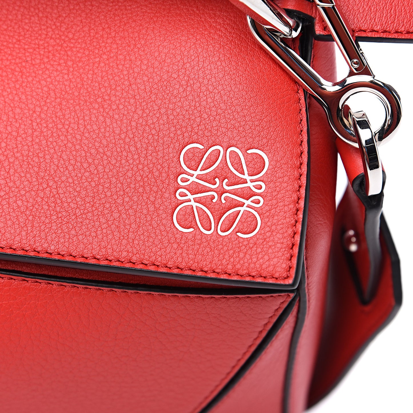 Calfskin Medium Puzzle Bag Scarlet
