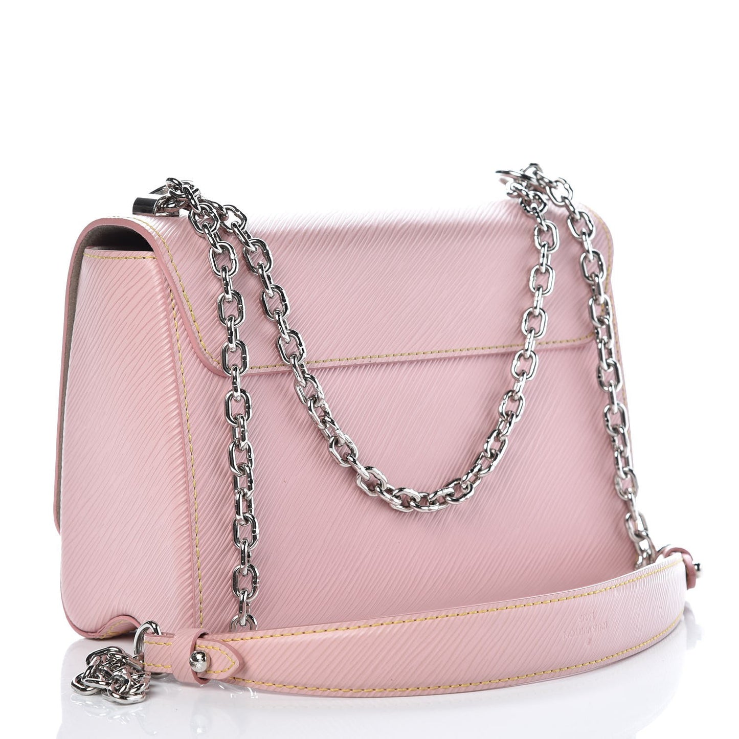 Epi Twist Shoulder Bag MM Rose Ballerine