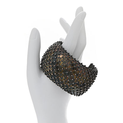 Saint Laurent Brass Studded Cuff Bracelet 2 of 4