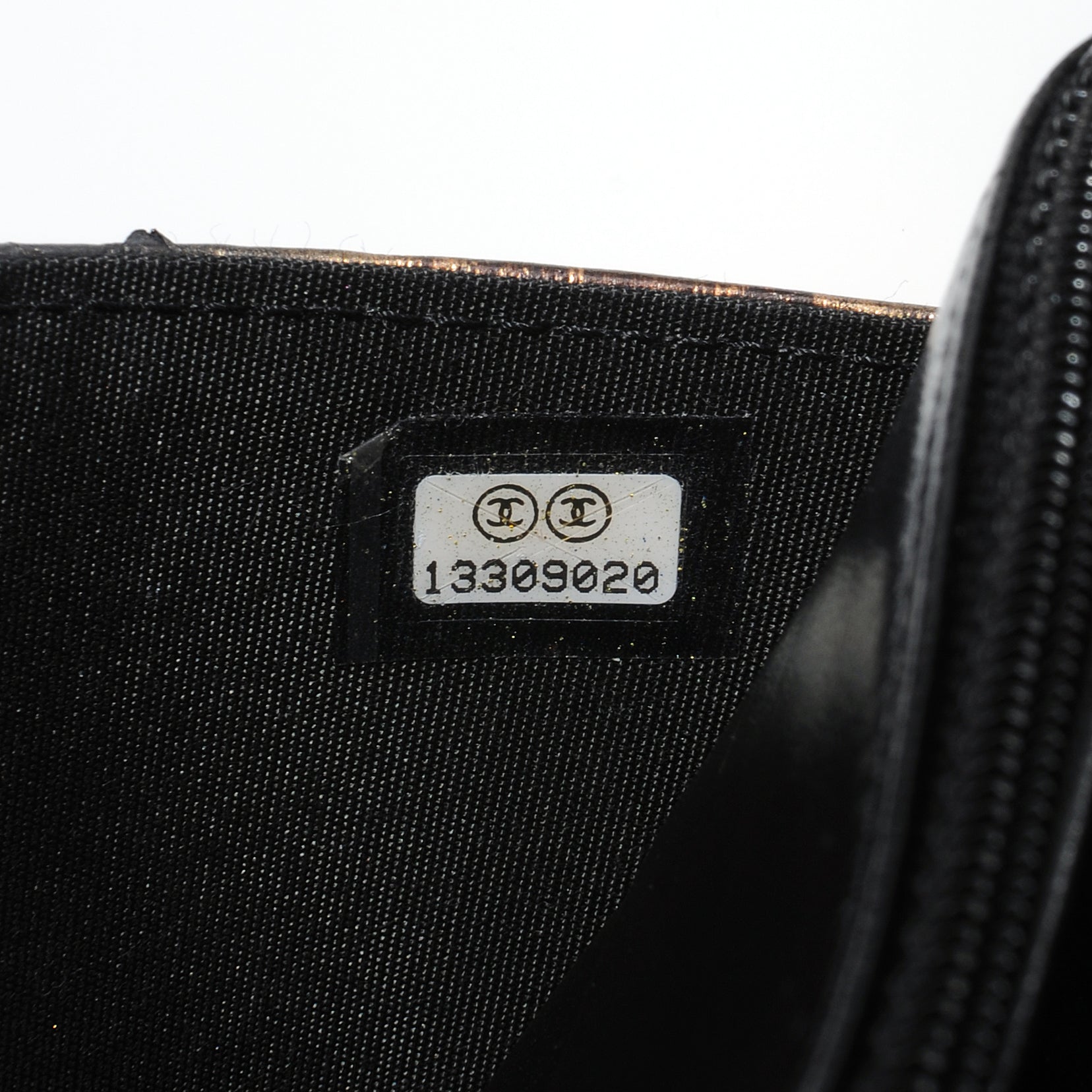 Chanel Python Wallet On Chain WOC Black and Gold 7 of 9