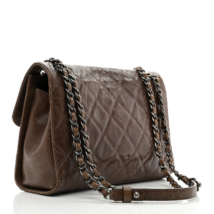 Chanel Crumpled Grained Calfskin Medium CC Crave Flap Brown 2 of 11
