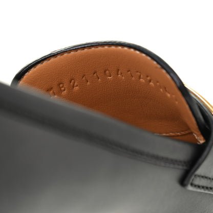 Hermes Calfskin Womens Colette Loafers 36 Black 8 of 8