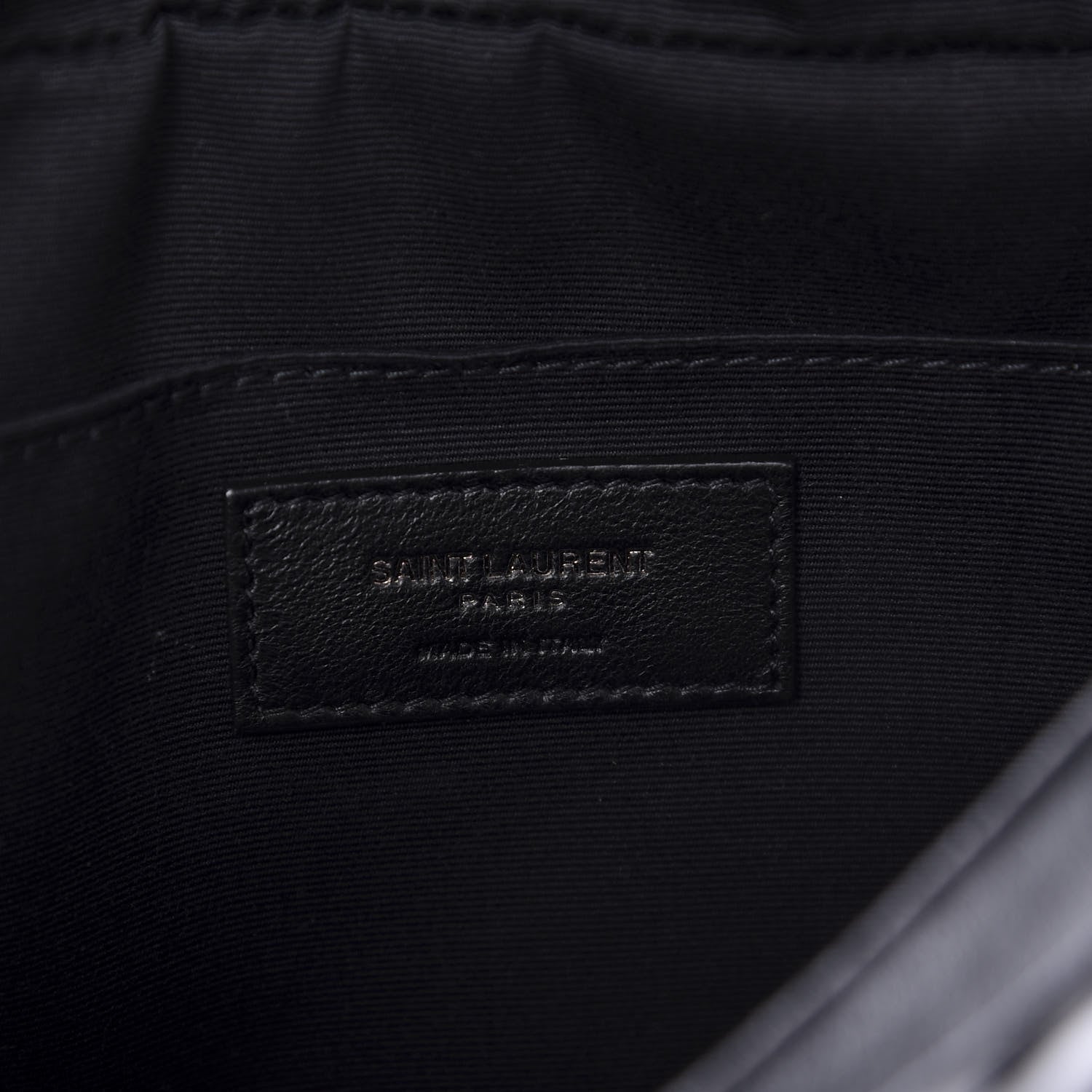 Saint Laurent Calfskin Matelasse Monogram Lou Camera Bag Black 8 of 10